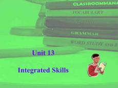 初中英语教学法Unit 13. Integrated Skills