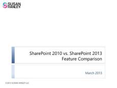 sharepoint 2010 vs. sharepoint 2013 feature …