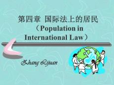 第四章国际法上的居民（PopulationinInternationalLaw）