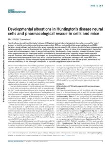 nn.4532-Developmental alterations in Huntington´s disease neural cells and pharmacological rescue in cells and mice