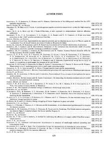 author index subject index 0643 090 0643 0905