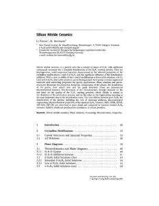 Silicon Nitride Ceramics