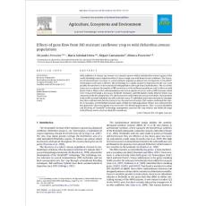 effects of gene flow from imi resistant sunflower crop to wild helianthus annuus populations