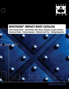 169;2011 RIVETKING  174; RIVET CATALOG