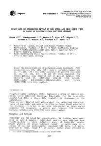 first data on background levels of non-ortho and mono-ortho pcbs in blood of residents from southern germany