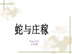 英特尔未来教育课件(蛇与庄稼----语文实践活动)学生演示文稿