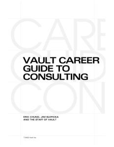 ]最好的職業指導手冊－咨詢 Vault Career Guide to Consulting.