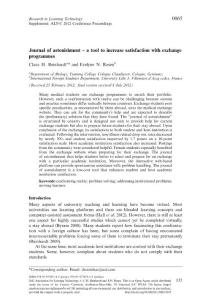 Journal of astonishment a tool to increase satisfaction with…
