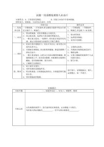 初中生物实验操作汇总