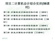 項目二計算機會計實訓