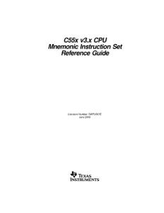 swpu067e（講5509匯編語言助記符的）