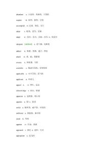 【推薦】四級英語460個核心單詞