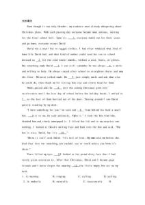 2015屆高考英語二輪復習完形填空基礎測試及答案 (9).doc