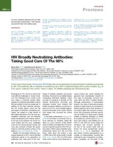 Immunity_2016_HIV-Broadly-Neutralizing-Antibodies-Taking-Good-Care-Of-The-98-