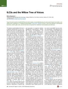 Immunity_2016_ILC3s-and-the-Willow-Tree-of-Voices