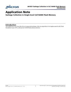 AN1821[1]Garbage Collection in Single-level Cell NAND Flash Memory