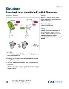 Structure_2017_Structural-Heterogeneity-in-Pre-40S-Ribosomes