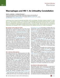 Cell-Host-Microbe_2016_Macrophages-and-HIV-1-An-Unhealthy-Constellation
