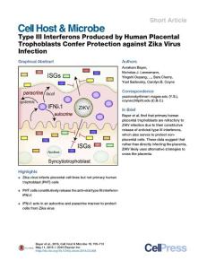 Cell-Host-Microbe_2016_Type-III-Interferons-Produced-by-Human-Placental-Trophoblasts-Confer-Protection-against-Zika-Virus-Infection