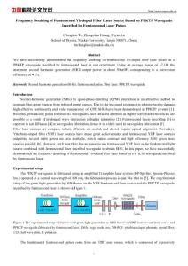 Frequency Doubling of Femtosecond Yb-doped Fiber Laser Source Based on PPKTP Waveguide
