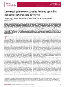 nmat4919-Universal quinone electrodes for long cycle life aqueous rechargeable batteries