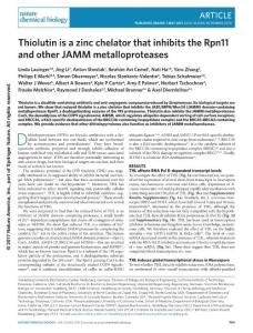 nchembio.2370-Thiolutin is a zinc chelator that inhibits the Rpn11 and other JAMM metalloproteases