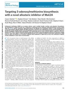 nchembio.2384-Targeting S-adenosylmethionine biosynthesis with a novel allosteric inhibitor of Mat2A