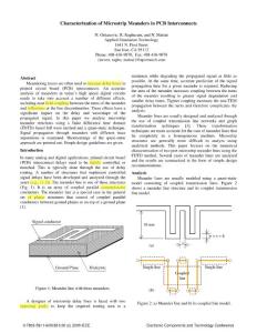 Characterization of Microstrip Meanders in PCB Interconnects