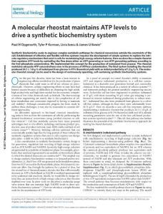 nchembio.2418-A molecular rheostat maintains ATP levels to drive a synthetic biochemistry system