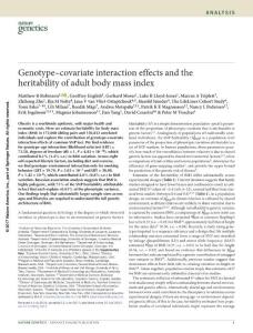 ng.3912-Genotype–covariate interaction effects and the heritability of adult body mass index