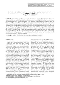 QUANTITATIVE ASSESSMENT OF ECO-ENVIRONMENT …