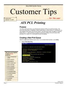 Xerox Multi-function Device Customer Tips