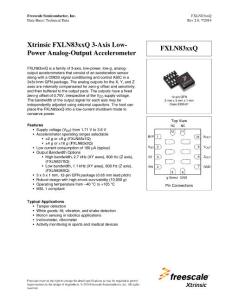 Xtrinsic FXLN83xxQ 3-Axis Low-Power Analog-Output ...