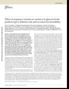 ng.3928-Effect of sequence variants on variance in glucose levels predicts type 2 diabetes risk and accounts for heritability