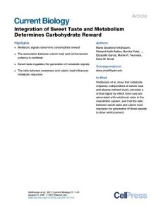 Current-Biology_2017_Integration-of-Sweet-Taste-and-Metabolism-Determines-Carbohydrate-Reward