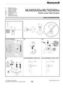 HONEYWELL執(zhí)行器安裝說(shuō)明