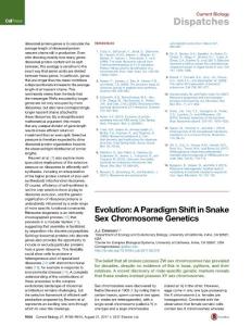 Current-Biology_2017_Evolution-A-Paradigm-Shift-in-Snake-Sex-Chromosome-Genetics
