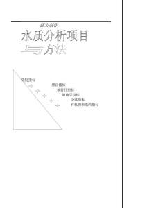 水質(zhì)分析項(xiàng)目及方法
