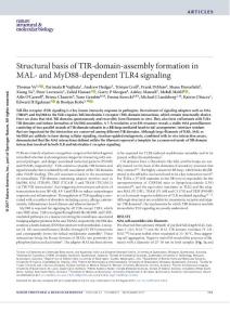nsmb.3444-Structural basis of TIR-domain-assembly formation in MAL- and MyD88-dependent TLR4 signaling