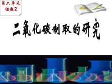 九年级化学 《6.2 二氧化碳制取的研究》课件5人教版