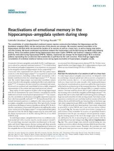 nn.4637-Reactivations of emotional memory in the hippocampus–amygdala system during sleep