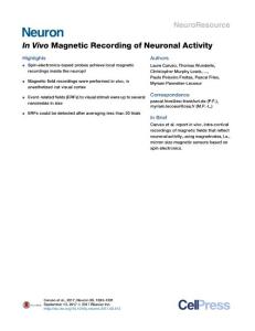 Neuron_2017_In-Vivo-Magnetic-Recording-of-Neuronal-Activity