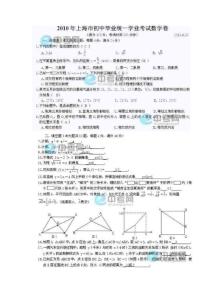 2010上海中考数学试题及答案