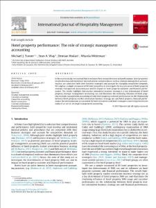 hotel property performance the role of strategic management accounting