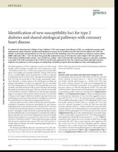 ng.3943-Identification of new susceptibility loci for type 2 diabetes and shared etiological pathways with coronary heart disease