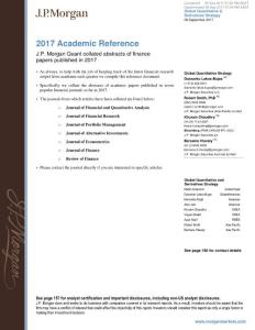 J.P._摩根－全球－定量與衍生品策略－2017學術會議：出版金融論文的摘要整理－20170908－JPMORGAN－2017_Academic_Reference_J.P._Morgan_Quant_collated_abstracts_of_finance_papers_published_in_2017