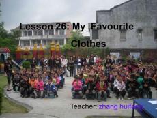 四年級英語上冊 Lesson 26 My Favourite Clothes課件 冀教版（一起）.ppt