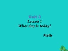 四年級英語上冊Unit3Lesson1Whatdayistoday課件2魯科版20170829337.ppt