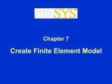 ansys 课件07_create_FEA_model有限元建模