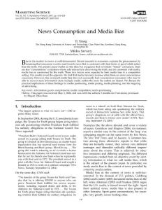 News Consumption and Media Bias